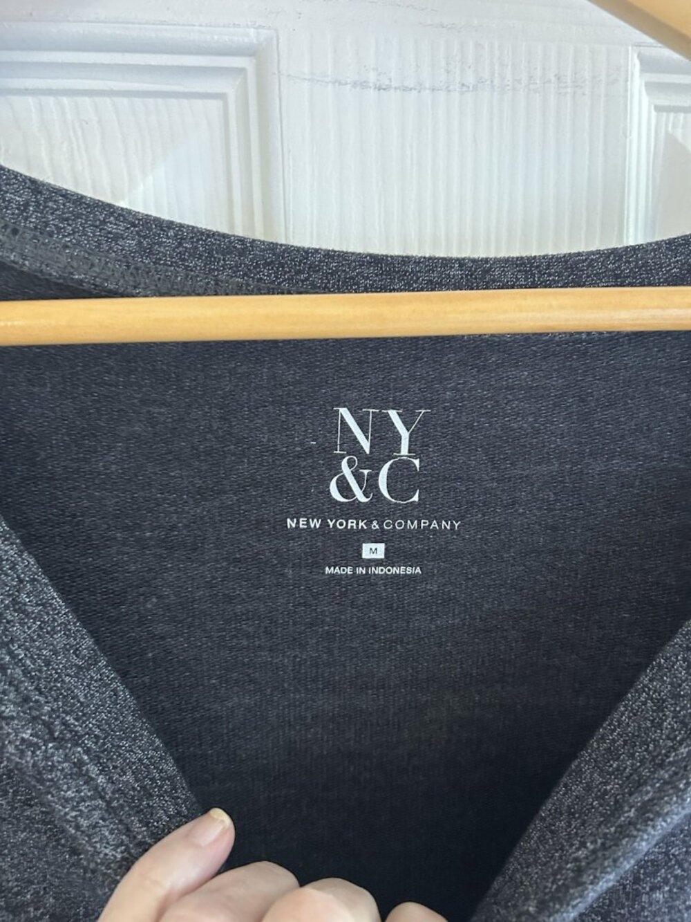 New York & Co Lightweight Sweatshirt Dress Medium Minimal Casual Comfy - Picture 3 of 9